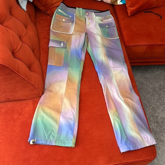 Colorful Abstract Patterned Pants - Picture 3 of 4